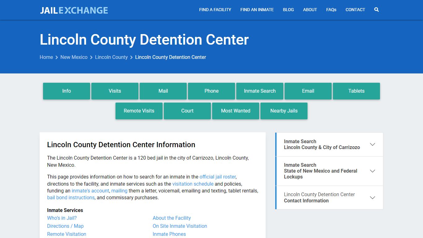 Lincoln County Detention Center - Jail Exchange